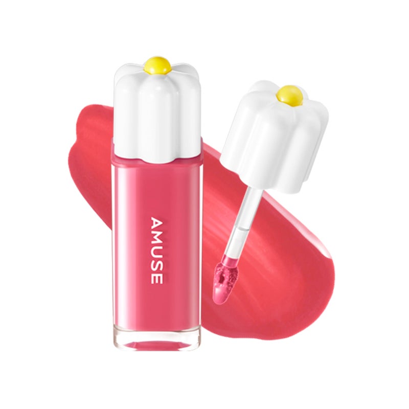 Amuse SEOUL Daisy Flower Dew Tint (12 SUNDAY) | 35% High-moisture Water Tint, Long-lasting, Vitamin E Acetate, Moisturizing, No Peel Off, Lip Treatment, Non Sticky, Korean Lip Tint for Dry Lips - Image 1