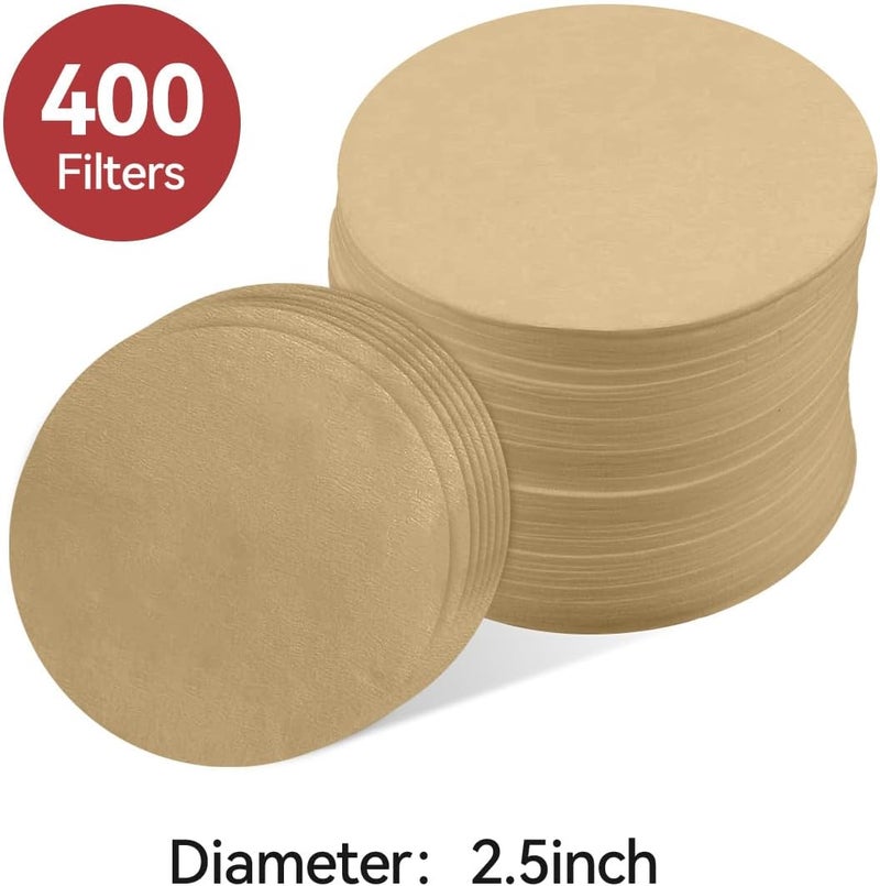 Proxima Direct 400 PCS Paper Filters Compatible with Aeropress All Coffee and Espresso Makers, Vegan Non Bleached Natural Paper Micro-Filters (Natural) - Image 2