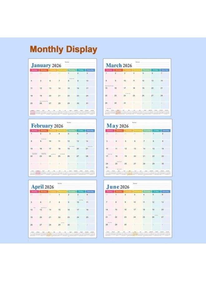 Magnetic Calendar for Refrigerator 2026 (10" x11.8") from January 2026 to June 2027 Wall Calendar, Fridge Calendar 2026-2027 - Image 4