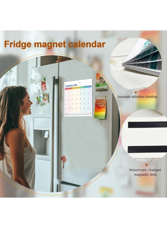 Magnetic Calendar for Refrigerator 2026 (10" x11.8") from January 2026 to June 2027 Wall Calendar, Fridge Calendar 2026-2027 - Image 5
