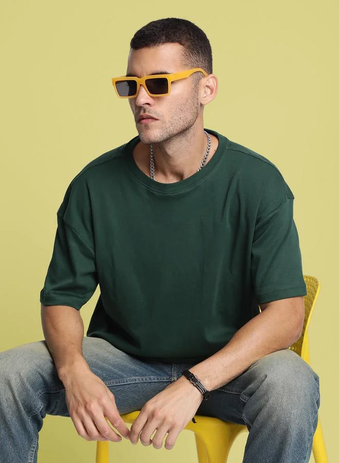 Styli Men Drop Shoulder Oversized T-Shirt By Bene Kleed