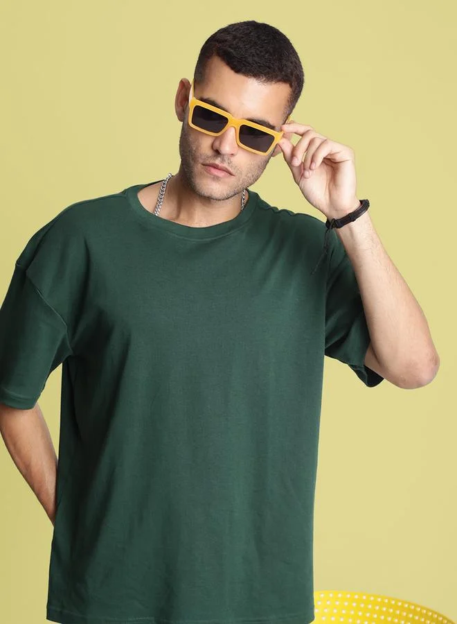 Styli Men Drop Shoulder Oversized T-Shirt By Bene Kleed