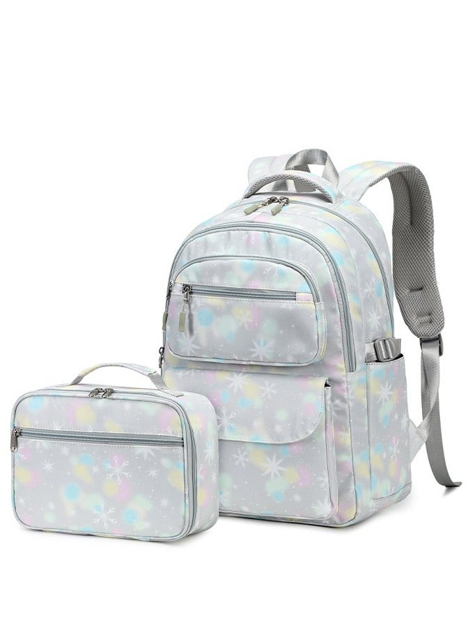 SKT Shiketro Two-Piece Student Schoolbag Outdoor Printed Waterproof Backpack - Image 2