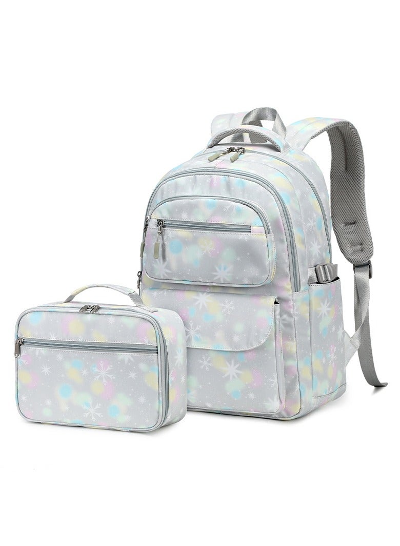 SKT Shiketro Two-Piece Student Schoolbag Outdoor Printed Waterproof Backpack - Image 1