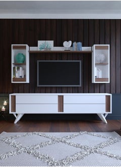 TV unit with two hanging units and a shelf 55x30x180 cm