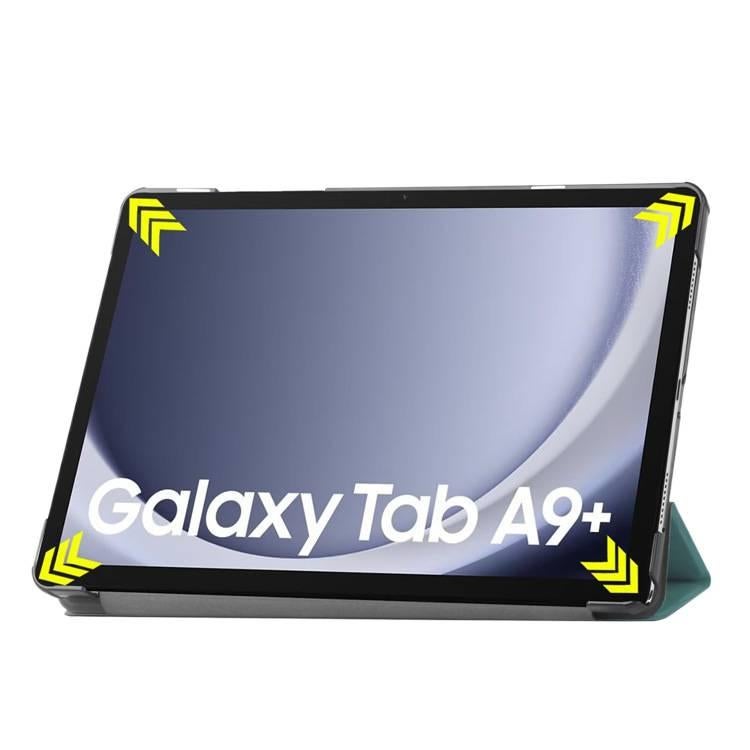 حافظة سامسونج تاب قابلة للطي متوافقة مع Samsung Galaxy Tab A9 Plus / Samsung Galaxy Tab A9 باللون بنفسجي مع غطاء حماية ووظيفة حامل وحمل يومي للتابلت بوظيفة حامل Samsung Tab Folio - ZYN - Image 5