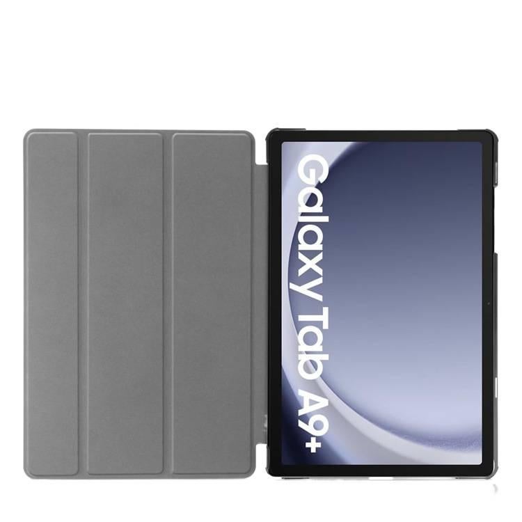 حافظة سامسونج تاب قابلة للطي متوافقة مع Samsung Galaxy Tab A9 Plus / Samsung Galaxy Tab A9 باللون بنفسجي مع غطاء حماية ووظيفة حامل وحمل يومي للتابلت بوظيفة حامل Samsung Tab Folio - ZYN - Image 2