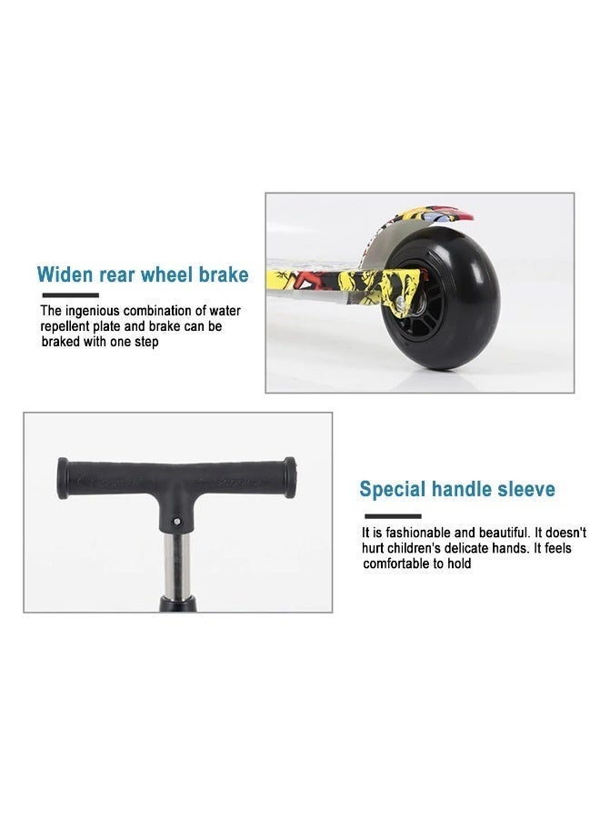 Kids Scooter, Kids Toddler Scooter, Foldable, 4 Height Adjustable, Luminous Wheels, Dynamic Music, Suitable for Balance Exercise for Children 2-12 Years Old - Image 5