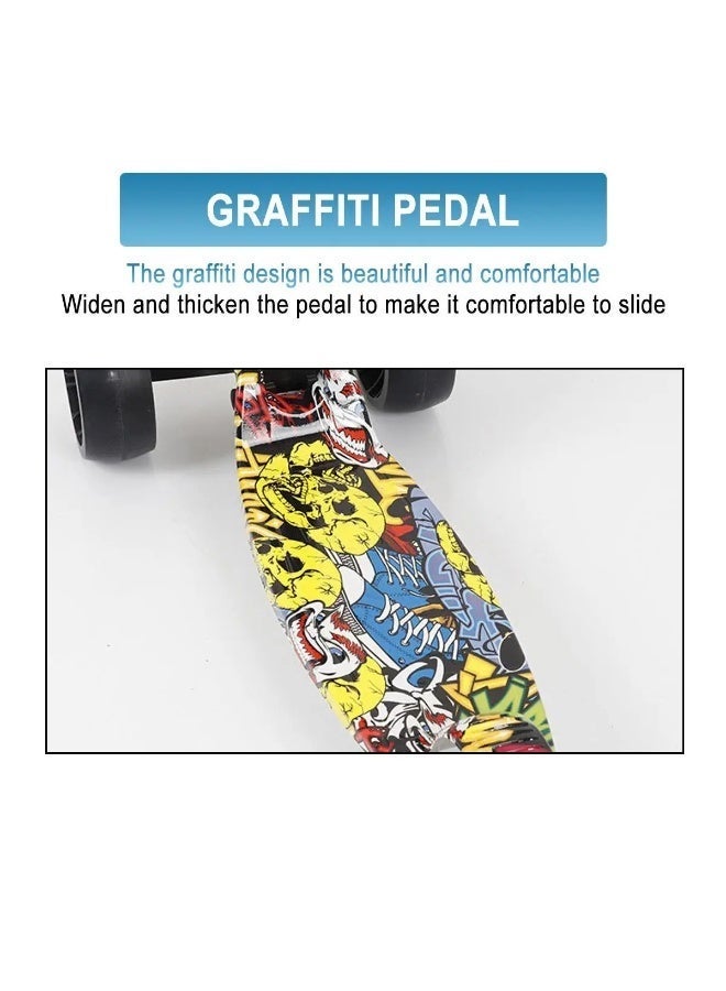 Kids Scooter, Kids Toddler Scooter, Foldable, 4 Height Adjustable, Luminous Wheels, Dynamic Music, Suitable for Balance Exercise for Children 2-12 Years Old - Image 4