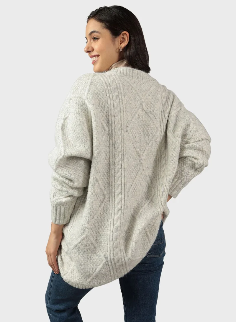 American Eagle Crew Neck Knitted Sweater
