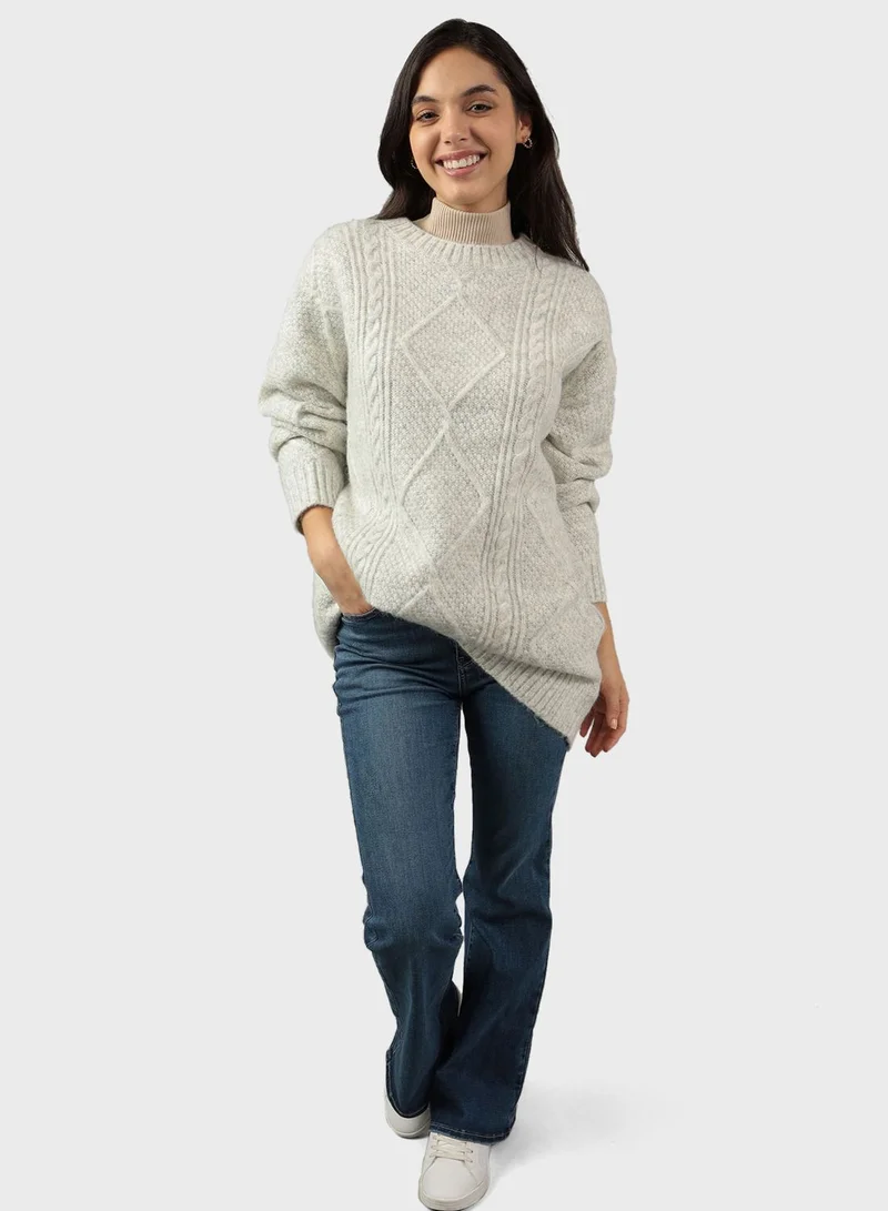 American Eagle Crew Neck Knitted Sweater