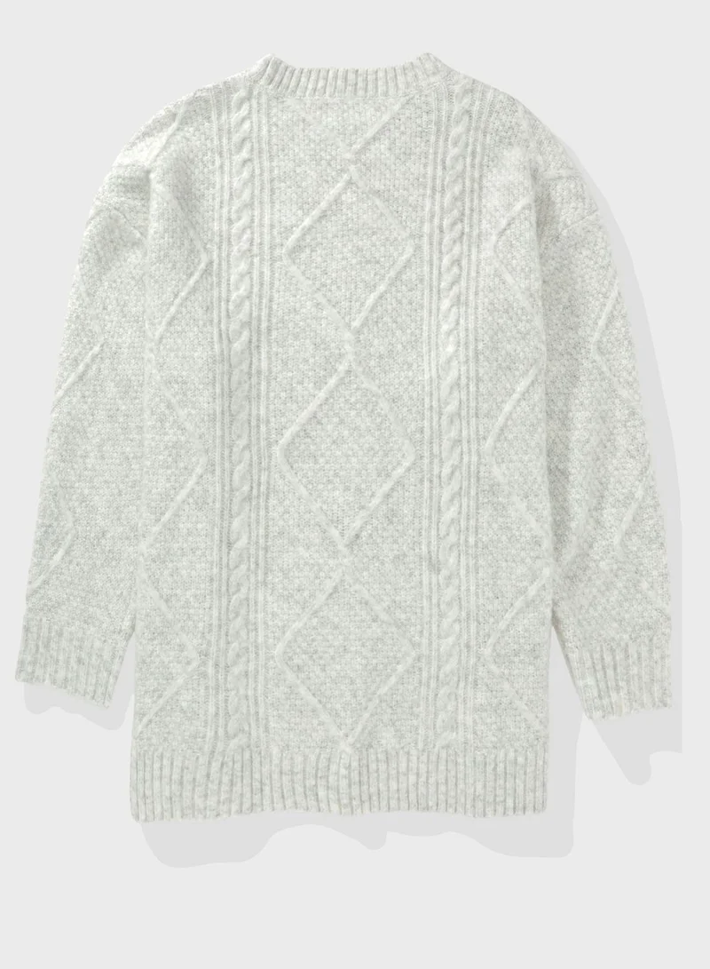American Eagle Crew Neck Knitted Sweater