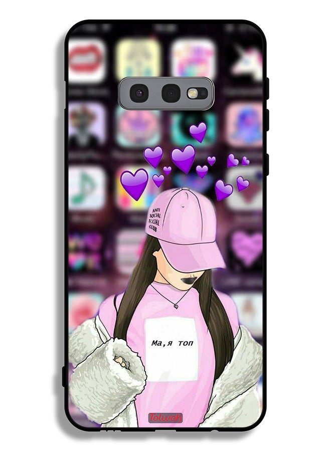 Tolwak Samsung Galaxy S10e Protective Case Cover Anti Social Club - Image 2