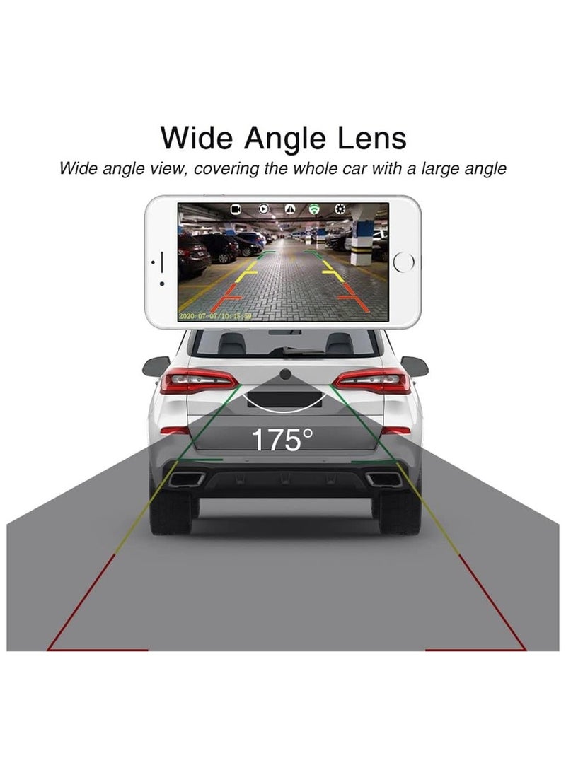 WINCA - WINCA 12V Car Reverse Rear View Backup Camera, License Plate Rearview Camera, Universal Waterproof for Cars Pickup Trucks, Hight Quality Night Vision - Image 1