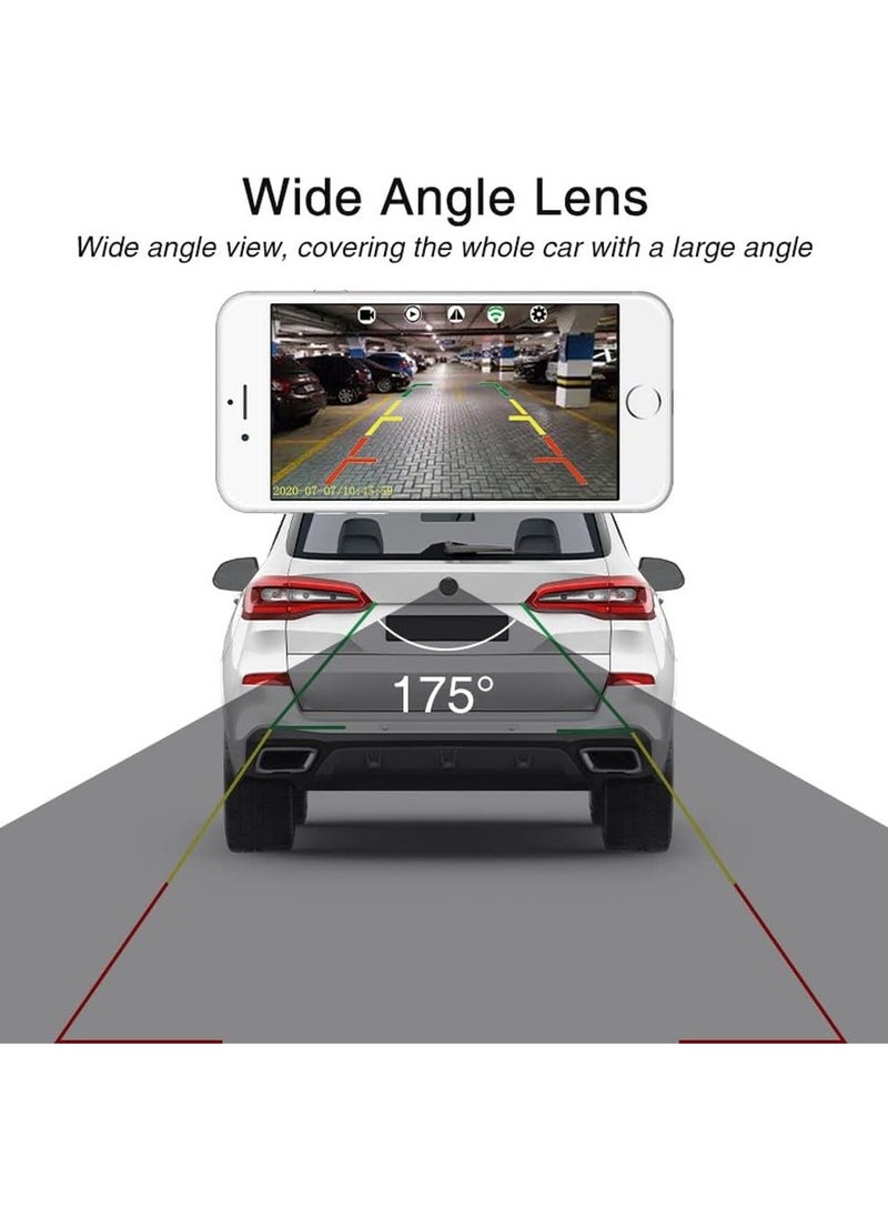 WINCA - WINCA 12V Car Reverse Rear View Backup Camera, License Plate Rearview Camera, Universal Waterproof for Cars Pickup Trucks, Hight Quality Night Vision - Image 1