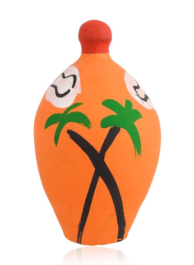 Onlinch Handmade Clay Piggy Bank for Kids | Traditional Gullak Coin Bank | Hand-Painted Terracotta Money Saving Pot | Eco-Friendly & Cute Design for Boys & Girls | Birthday Gift Idea (Design-18) - Image 3