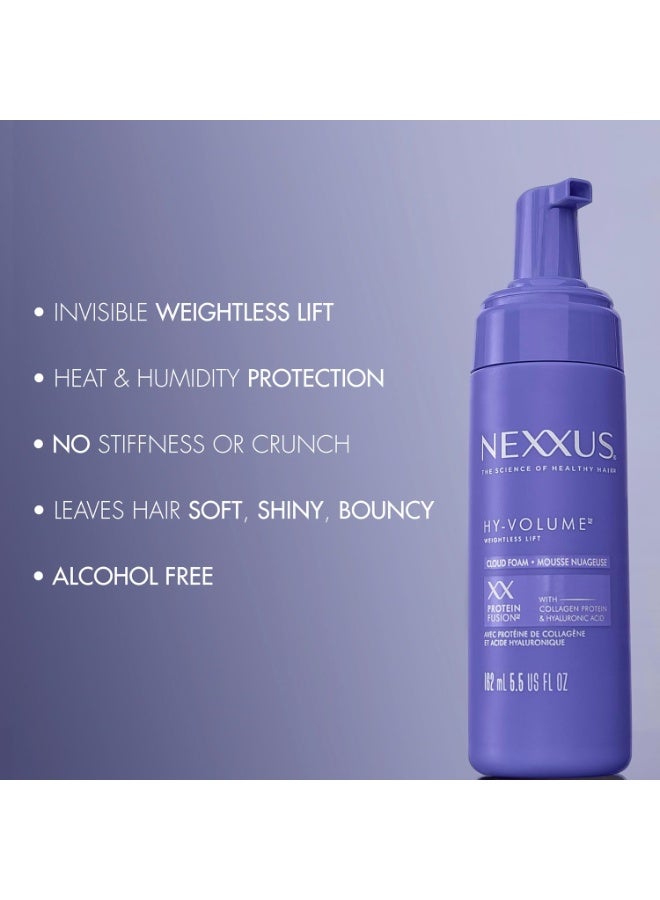 Nexxus Nexxus Hy-Volume Weightless Lift Cloud Foam Treatment for Flat & Limp Hair, 48 Hours Volume, ProteinFusion with Collagen & Hyaluronic Acid, 5.5 fl oz - Image 3