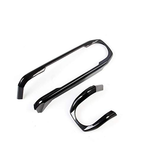 JSTOTRIM Carbon Fiber Look Central Console Dashboard Panel Cover Trim for Toyota Tacoma 2016-2023 - Image 4