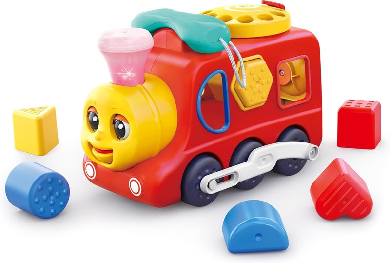 Hola Early Learning Loco Train Toy for Toddlers – Bump’n Go with Lights, Sounds, Music, Quiz Mode & Educational Activities - Image 1