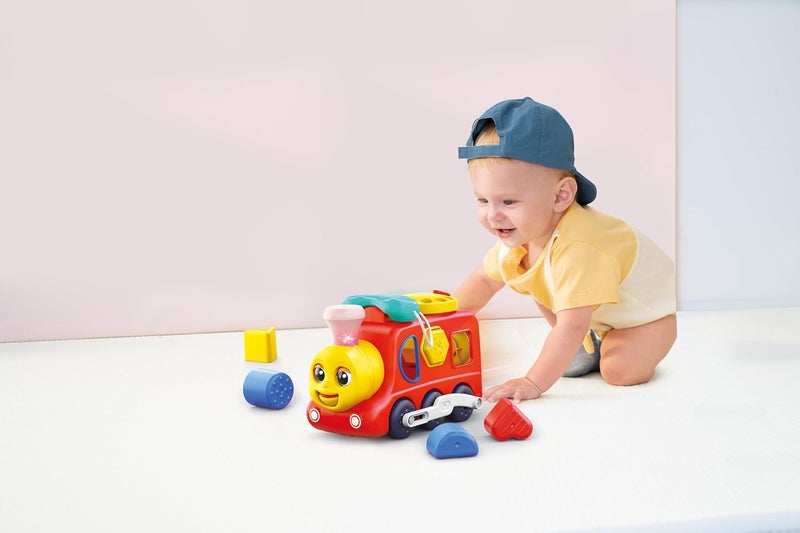 Hola Early Learning Loco Train Toy for Toddlers – Bump’n Go with Lights, Sounds, Music, Quiz Mode & Educational Activities - Image 3