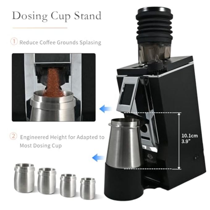 CAFEMASY Incline Stand With Dosing Cup Stand Compatible With Eureka Mignon Espresso Coffee Grinder Durable Tilted Angled Base Accessories Parts Low Retention Single Dose Kit - Image 3