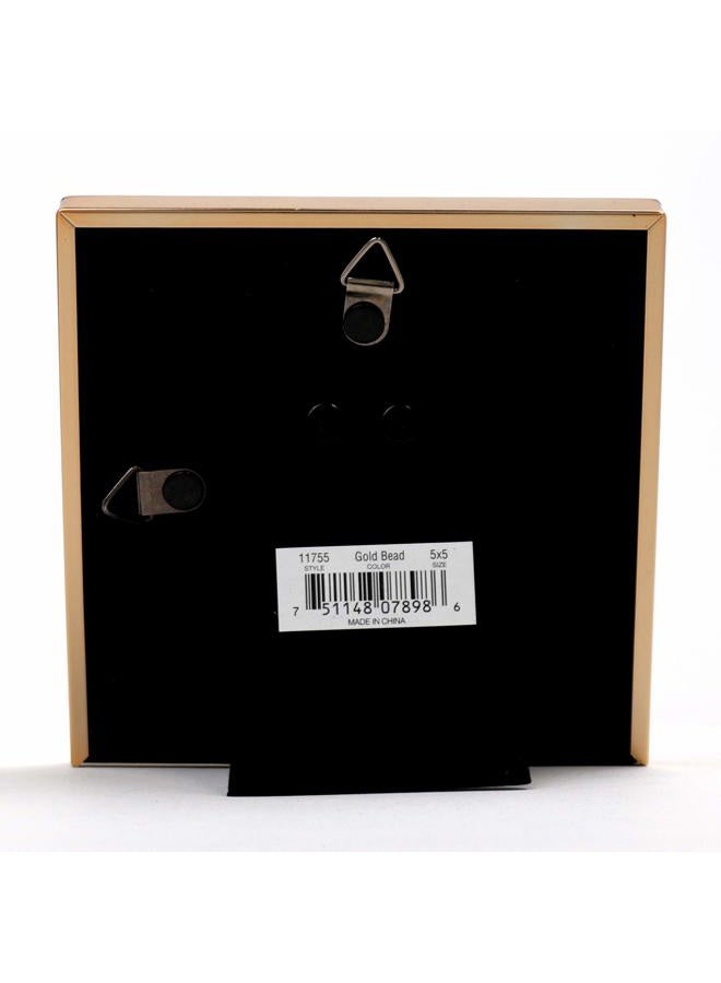 Lawrence Frames Classic Bead Picture Frame, 5x5, Gold - Image 3