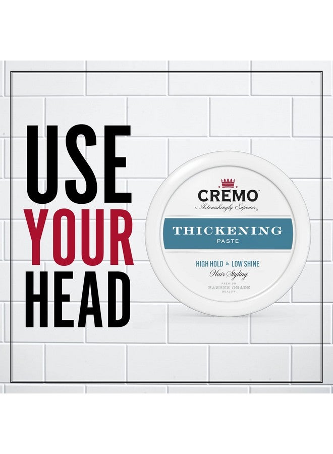 cremo Premium Barber Grade Hair Styling Thickening Paste High Hold Low Shine 4 Oz - Image 2