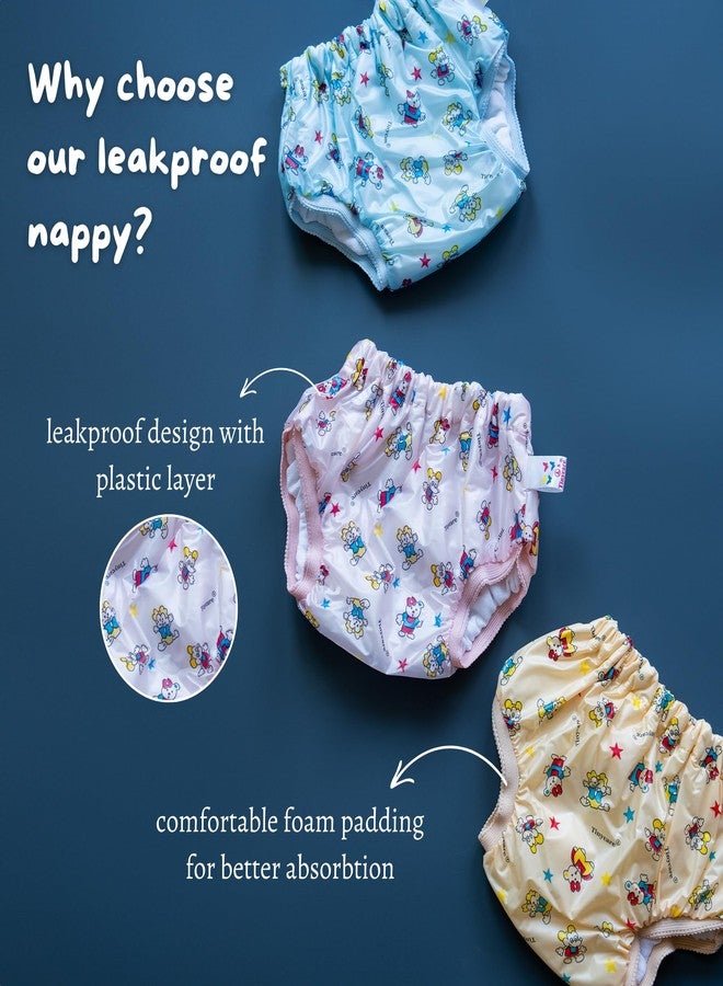 Tinycare New Born Baby's Cloth Nappies For Kids & Infants, Leakproof Potty Training Panties/Langot/Brief Diapers (Pack of 5) Washable and Reusable-Size-L - Image 3