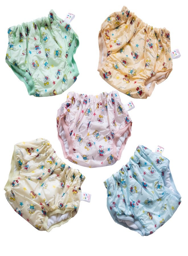 Tinycare New Born Baby's Cloth Nappies For Kids & Infants, Leakproof Potty Training Panties/Langot/Brief Diapers (Pack of 5) Washable and Reusable-Size-L - Image 1