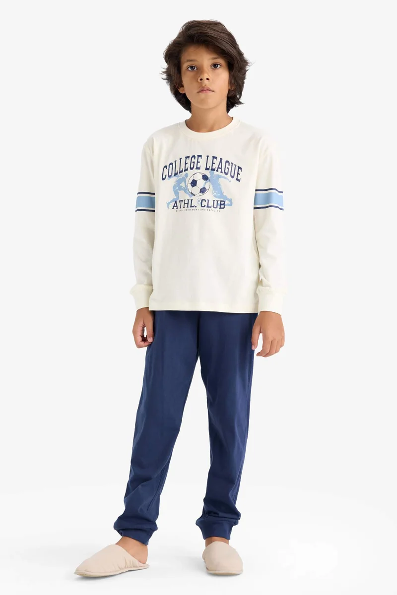 ديفاكتو Boy Printed Top Bottom 2 Piece Pajama Set