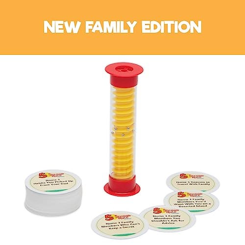 5 Second Rule Family Edition Mini Tube Simple Question Card Game for Family Fun Party Kids Travel Game Night Sleepovers Think Fast and Shout Out Answers Ages 8 - Image 3