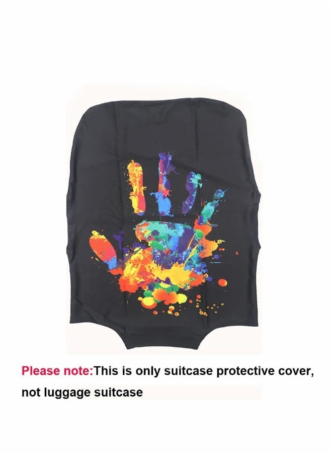 Generic Luggage Cover, Washable Suitcase Protector Anti-scratch Cover Fits 26-28 Inch (L)  - Image 2
