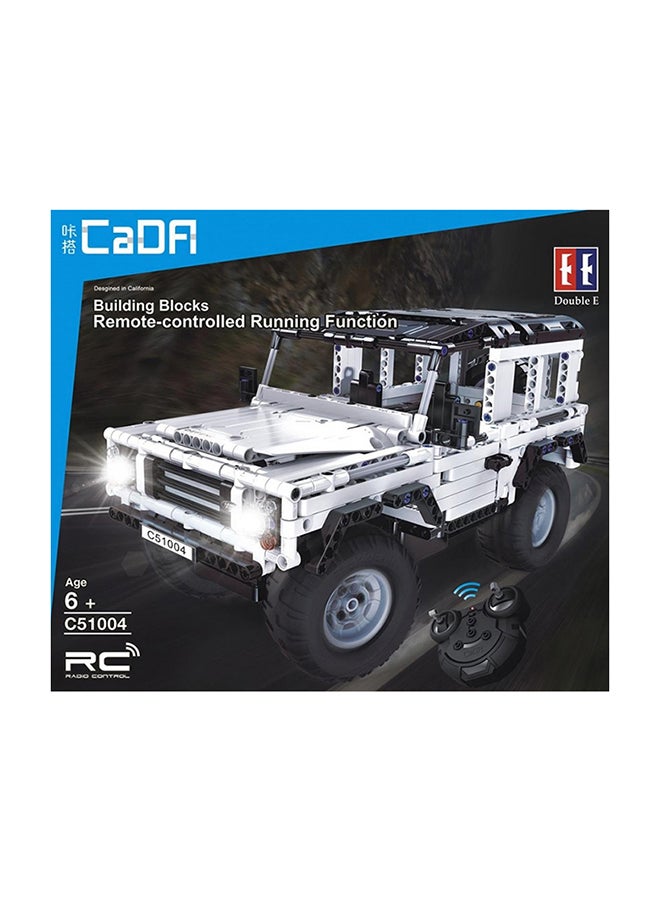 CaDA Remote Control Car Toy Building Blocks White RC Car C51004W 533pcs for +6 Years old - Image 5