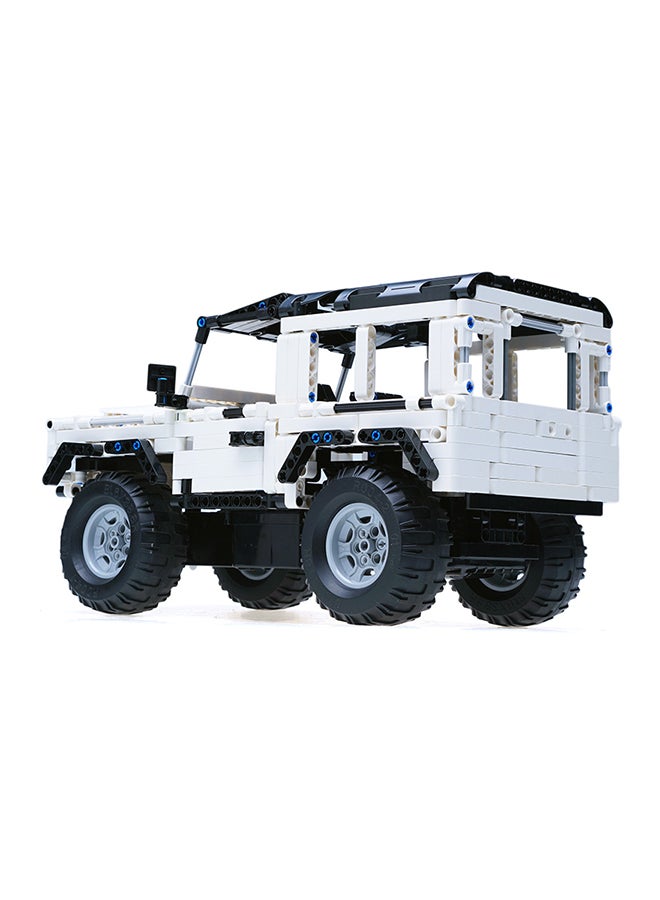 CaDA Remote Control Car Toy Building Blocks White RC Car C51004W 533pcs for +6 Years old - Image 3