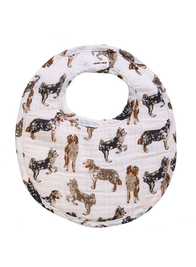 MUD PIE Baby Dog Breed Bodysuit and Bib Set, Aussie, 0-6 Months - Image 3