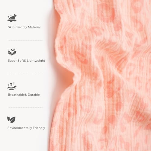 SERAPHY 2-in-1 Muslin Baby Car Seat Cover & Nursing Cover, Soft Lightweight Breastfeeding Cover for Boys and Girls,Breathable Canopy for Infant Carseat & Stroller for Summer—Love - Image 3