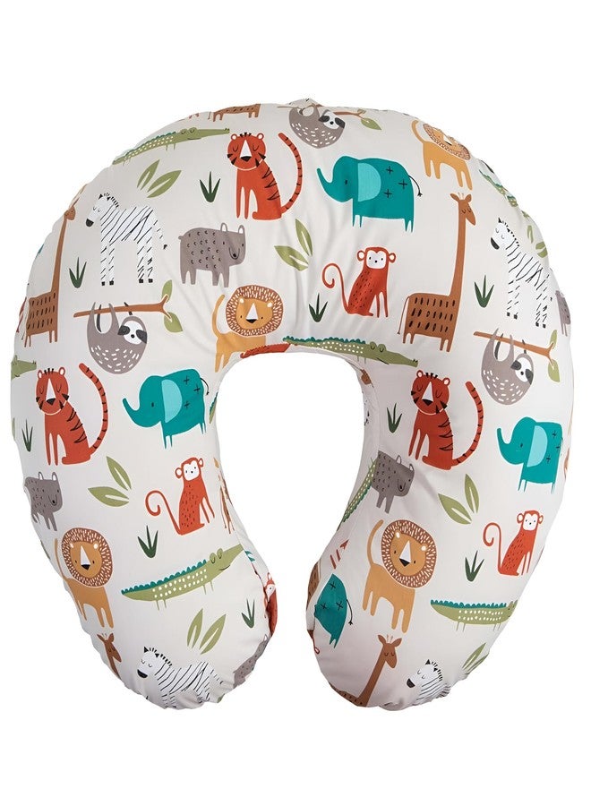 Windson Craft Adjustable Baby Breast Feeding Pillow, Nursing Pillow, Maternity Feeding Pillow with Detachable Cover 0-24 Months Breastfeeding 24 x 22 x 6 inches (Neutral Jungle Colors) - Image 1
