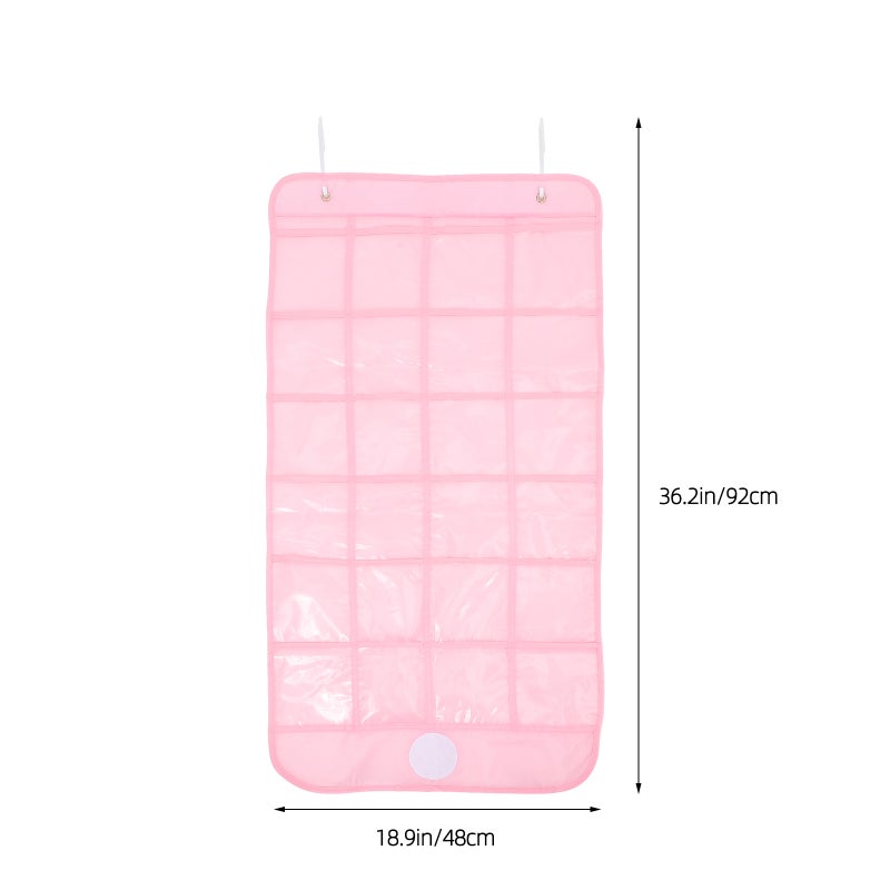 Classroom Pocket Chart Organizer Cell Phones Calculator Holder For Classroom Storage Hanging Wall Door Calculator Phone Bag With Clear Pockets For Classroom - Image 3