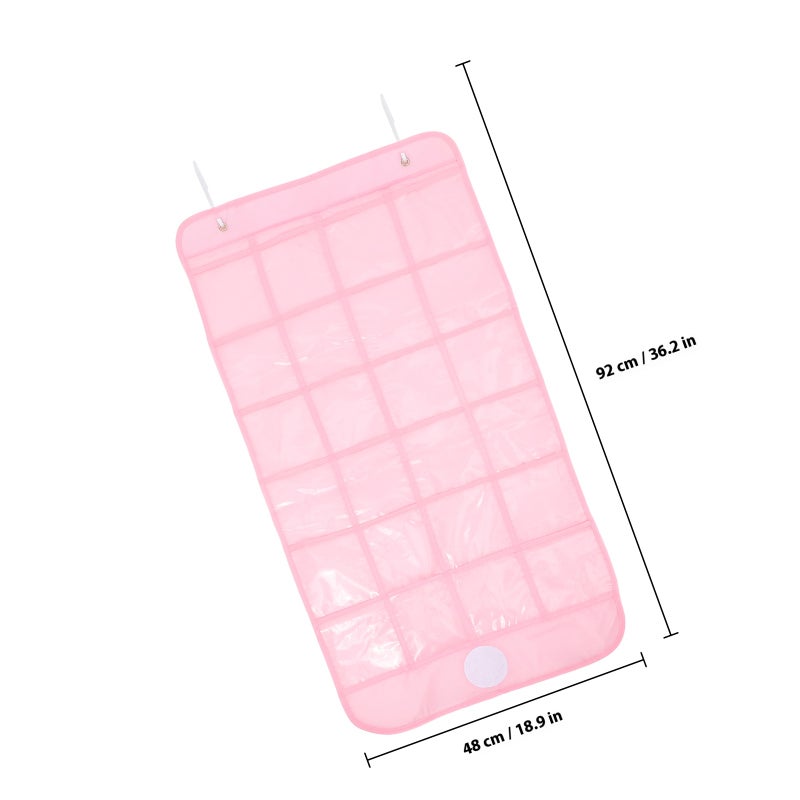 Classroom Pocket Chart Organizer Cell Phones Calculator Holder For Classroom Storage Hanging Wall Door Calculator Phone Bag With Clear Pockets For Classroom - Image 2