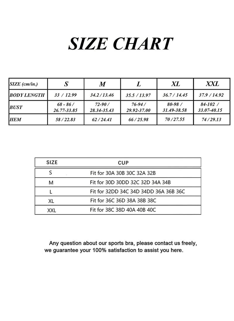 Excefore - Women Padded Sports Bra Fitness Workout Running Shirts Yoga Tank Top Fitness Top(S,Black) - Image 1