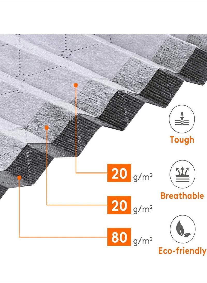 HomarKet 2PCS Large Capacity Clothes Storage Bag Organizer with Reinforced Handle Thick Fabric for Comforters Blankets Bedding Foldable with Sturdy Zipper Clear Window  - Image 5