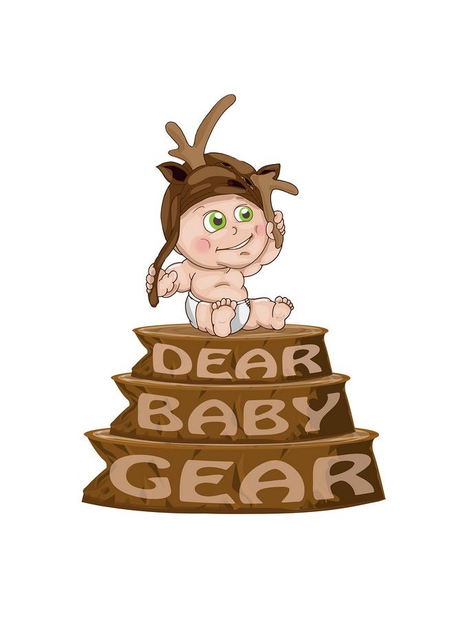 دير بيبي جير - بطانيات أطفال ناعمة فاخرة من Dear Baby Gear للبنات والأولاد حديثي الولادة، بطانية مخصصة، بطانية أطفال لطيفة، بطانيات رائعة للحضانة، بطانية أطفال ناعمة، منقوشة باللون الأسود المائي (40 بوصة × 30 بوصة) - Image 1