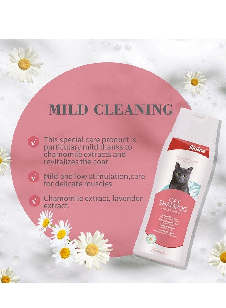 Bioline Mild Care Cat Shampoo Chamomile With Lavender 2X250ml - Image 2