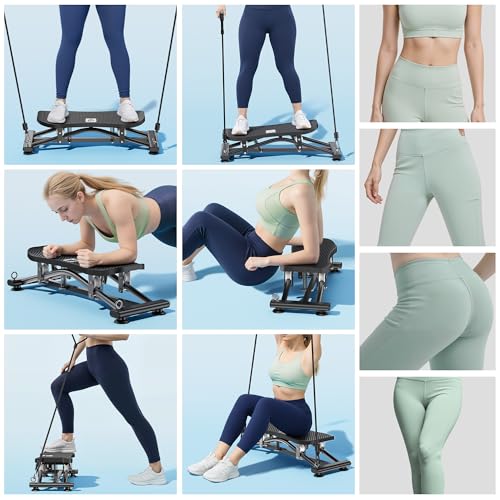 RYGEO Balance Board with Resistance Bands, Versatile Rocking Stepper, Wobble Board Featuring LCD Monitor, 331 lbs High-Capacity Ski Twister Trainer for Full Body Exercise at Home - Image 4