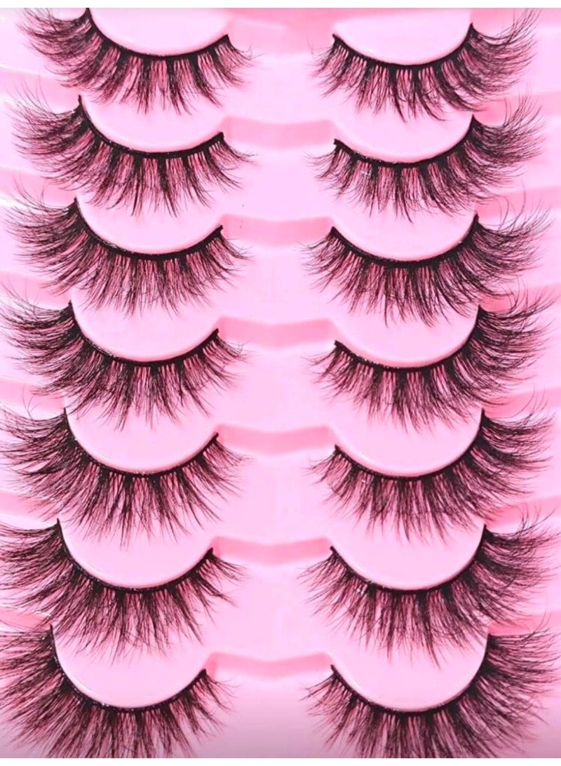 رموش صناعية ثلاثية الأبعاد من المنك كثيفة ودقيقة وطبيعية - Image 1