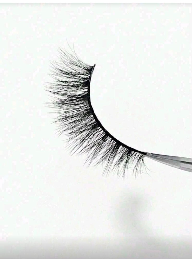 رموش صناعية ثلاثية الأبعاد من المنك كثيفة ودقيقة وطبيعية - Image 3