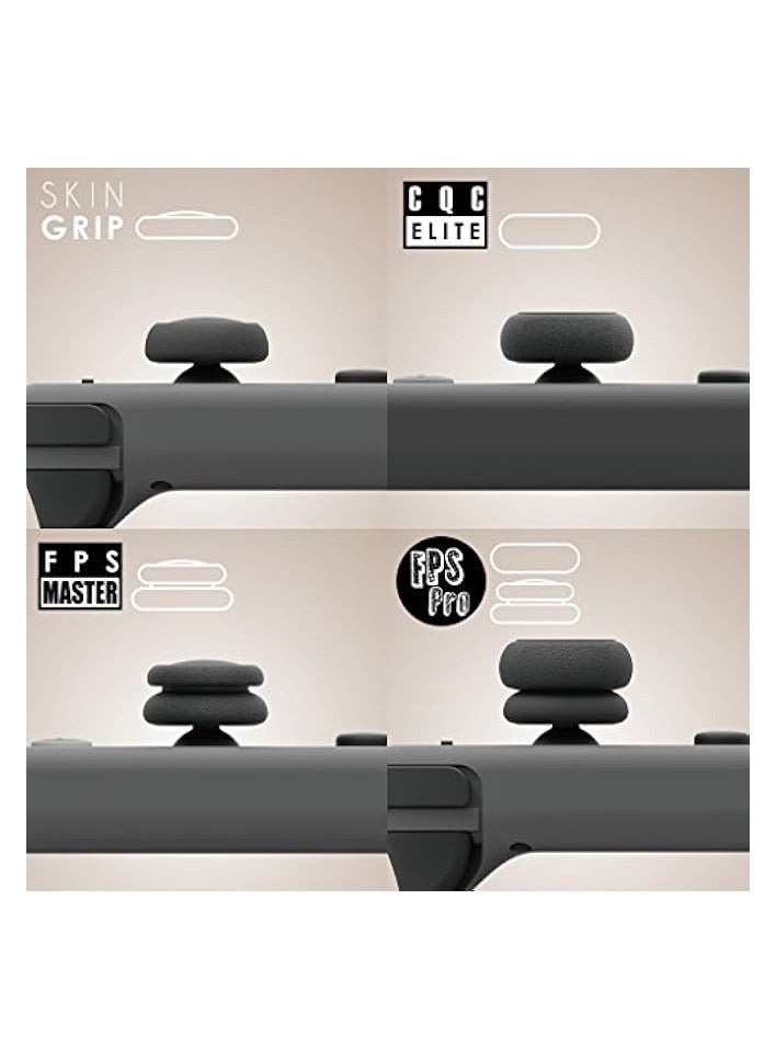بروماس FPS Thumb Grip Set عصا التحكم غطاء عصا التناظرية لوحدة تحكم Nintendo Switch Joy-Con (أسود) - Image 2