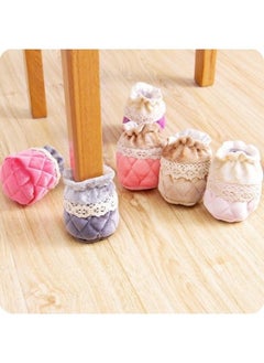 Generic 4Pack Chair Leg Protector Socks Highly Elastic Anti-Slip Furniture Feet Protector Socks  - Image 2
