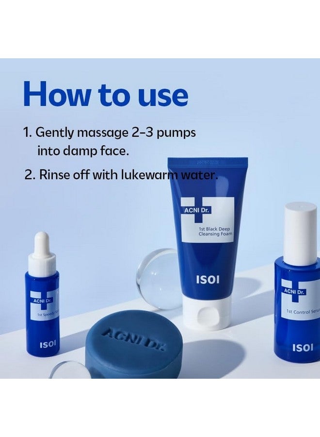 ISOI Acni Dr. 1St Deep Cleansing Foam 75Ml (2.54 Fl Oz) Gentle & Moisturizing Foam Cleanser For Oily Skin Acneprone Skin Care By Removing Sebum Korean Skin Care - Image 5
