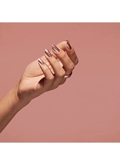 OPI Nature Strong Nail Lacquer - Intentions Are Rose Gold, Metallic Pink, 15Ml  - Image 4